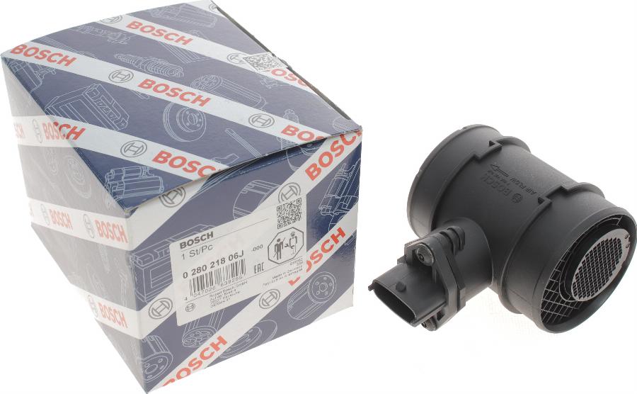 BOSCH 0 280 218 06J - Въздухомер-измерител на масата на въздуха vvparts.bg