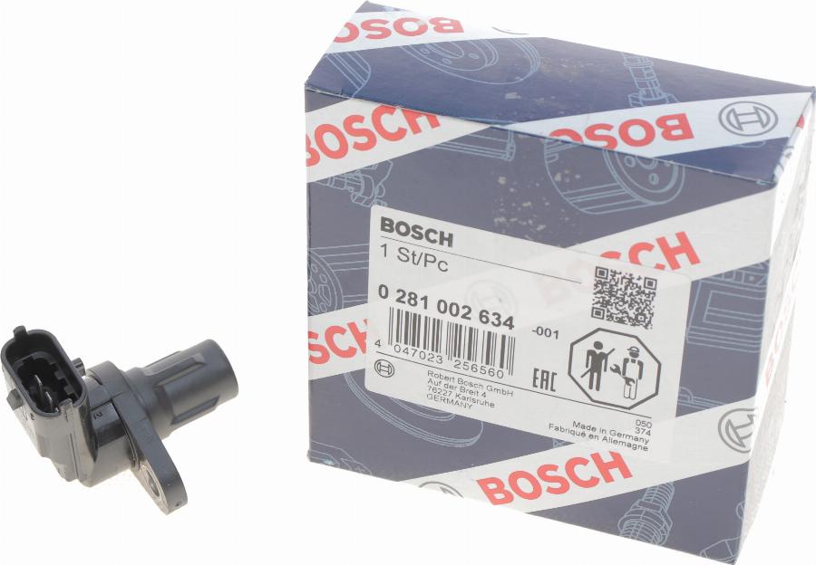 BOSCH 0 281 002 634 - Датчик, положение на разпределителния вал vvparts.bg