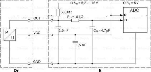 BOSCH 0 281 002 772 - Сензор, налягане изпускателен колектор vvparts.bg