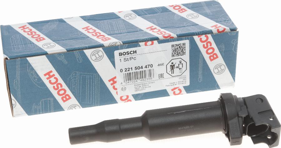 BOSCH 0 221 504 470 - Запалителна бобина vvparts.bg