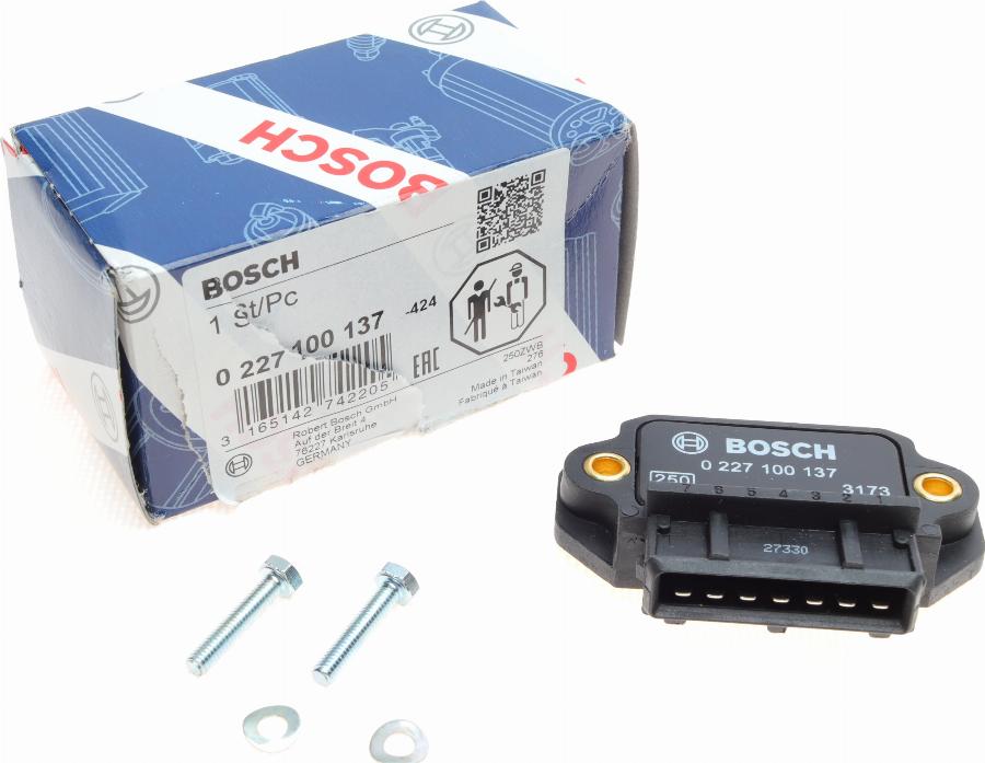 BOSCH 0 227 100 137 - Включващо устройство (комутатор), запалителна система vvparts.bg