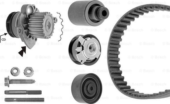 BOSCH 1 987 946 418 - Водна помпа+ к-кт ангренажен ремък vvparts.bg