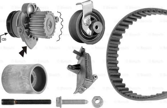 BOSCH 1 987 946 420 - Водна помпа+ к-кт ангренажен ремък vvparts.bg