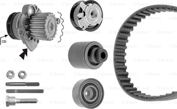 BOSCH 1 987 946 421 - Водна помпа+ к-кт ангренажен ремък vvparts.bg