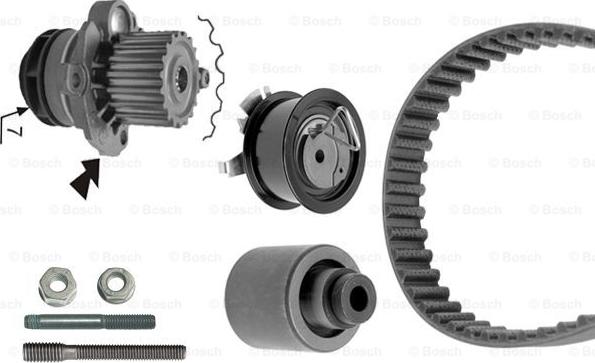 BOSCH 1 987 948 869 - Водна помпа+ к-кт ангренажен ремък vvparts.bg