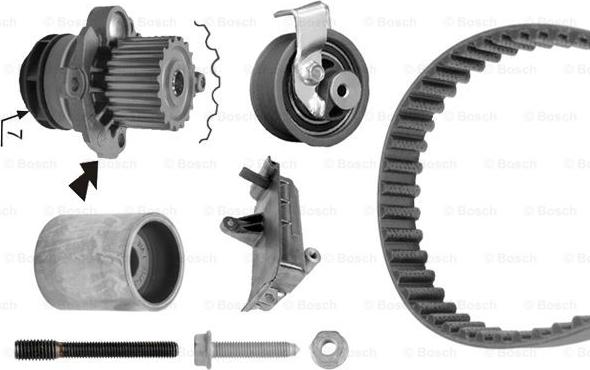 BOSCH 1 987 948 867 - Водна помпа+ к-кт ангренажен ремък vvparts.bg