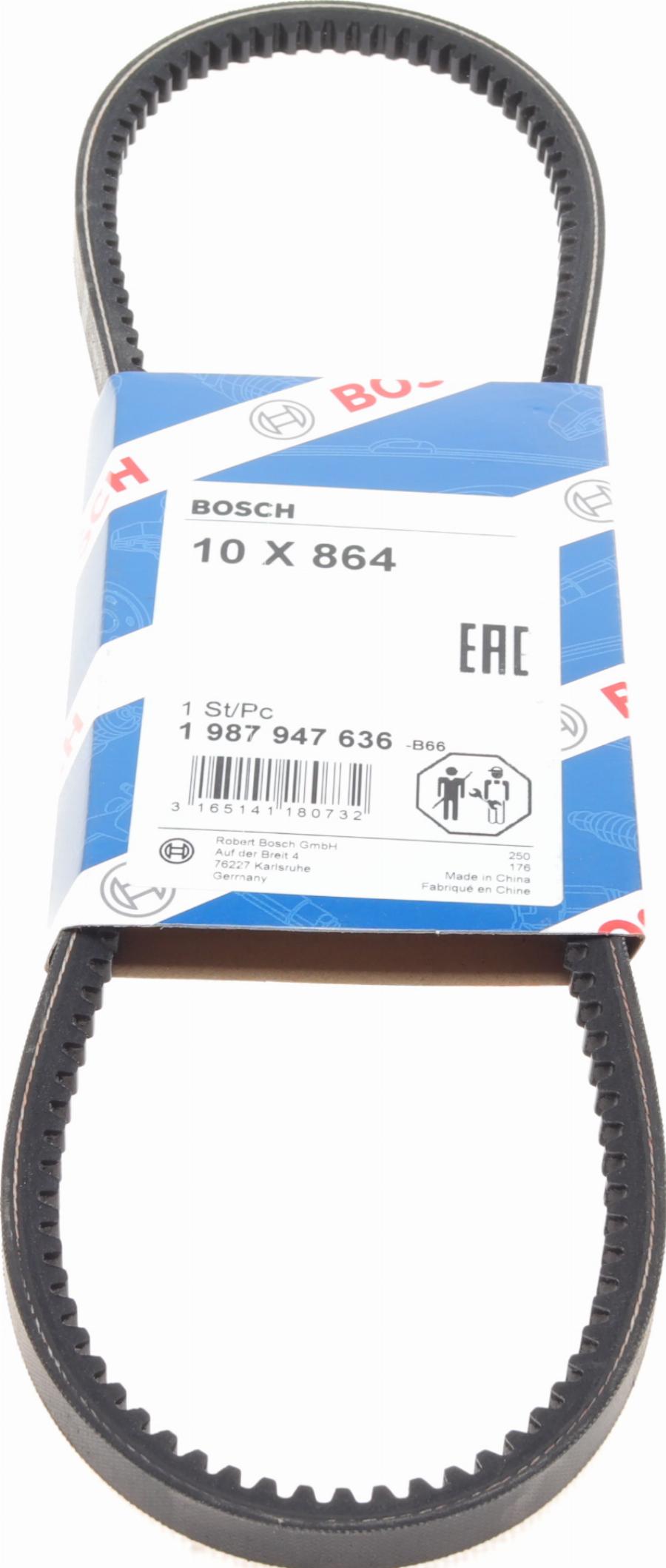 BOSCH 1 987 947 636 - Трапецовиден ремък vvparts.bg