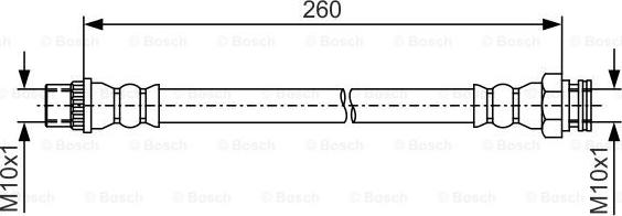 BOSCH 1 987 481 996 - Спирачен маркуч vvparts.bg