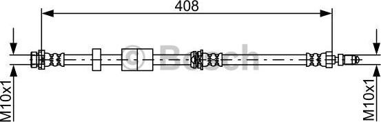 BOSCH 1 987 481 943 - Спирачен маркуч vvparts.bg