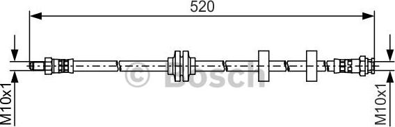 BOSCH 1 987 481 495 - Спирачен маркуч vvparts.bg