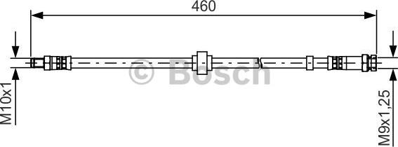 BOSCH 1 987 481 465 - Спирачен маркуч vvparts.bg