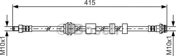 BOSCH 1 987 481 425 - Спирачен маркуч vvparts.bg