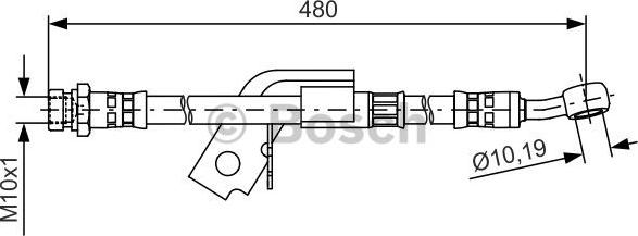 BOSCH 1 987 481 474 - Спирачен маркуч vvparts.bg