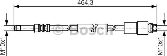 BOSCH 1 987 481 541 - Спирачен маркуч vvparts.bg