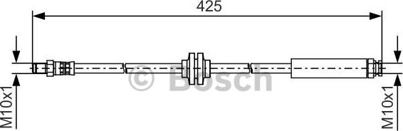 BOSCH 1 987 481 500 - Спирачен маркуч vvparts.bg