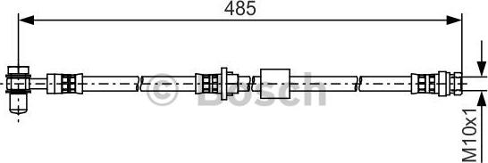 BOSCH 1 987 481 501 - Спирачен маркуч vvparts.bg