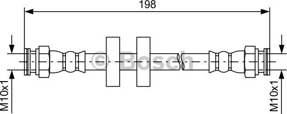 BOSCH 1 987 481 581 - Спирачен маркуч vvparts.bg