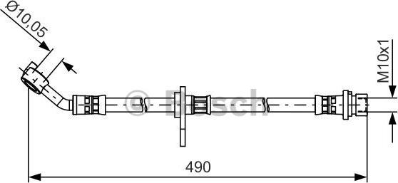 BOSCH 1 987 481 521 - Спирачен маркуч vvparts.bg