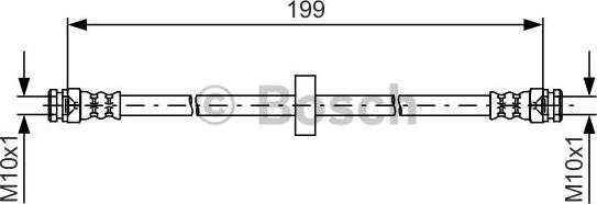 BOSCH 1 987 481 607 - Спирачен маркуч vvparts.bg