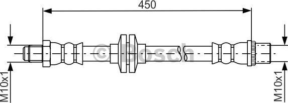 BOSCH 1 987 481 683 - Спирачен маркуч vvparts.bg