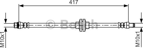 BOSCH 1 987 481 626 - Спирачен маркуч vvparts.bg