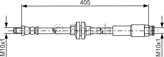 BOSCH 1 987 481 671 - Спирачен маркуч vvparts.bg