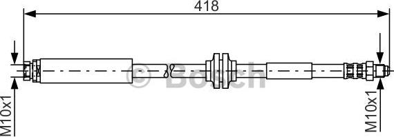 BOSCH 1 987 481 058 - Спирачен маркуч vvparts.bg