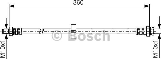 BOSCH 1 987 481 002 - Спирачен маркуч vvparts.bg