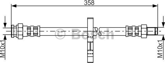 BOSCH 1 987 481 019 - Спирачен маркуч vvparts.bg