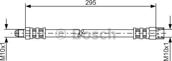 BOSCH 1 987 481 015 - Спирачен маркуч vvparts.bg