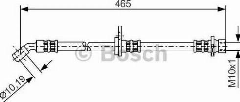 BOSCH 1 987 481 038 - Спирачен маркуч vvparts.bg