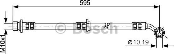 BOSCH 1 987 481 027 - Спирачен маркуч vvparts.bg