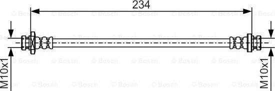 BOSCH 1 987 481 079 - Спирачен маркуч vvparts.bg