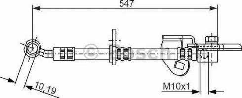 BOSCH 1 987 481 075 - Спирачен маркуч vvparts.bg