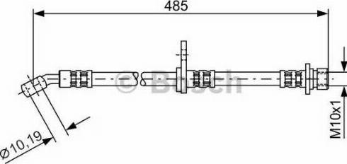 BOSCH 1 987 481 107 - Спирачен маркуч vvparts.bg