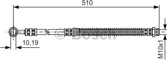 BOSCH 1 987 481 110 - Спирачен маркуч vvparts.bg