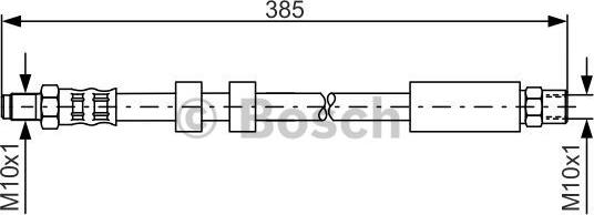 BOSCH 1 987 481 117 - Спирачен маркуч vvparts.bg