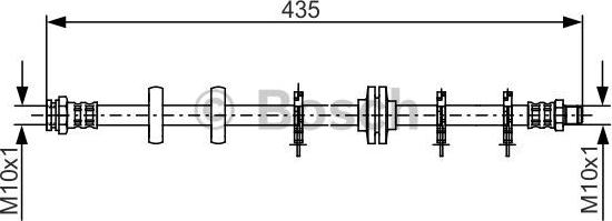 BOSCH 1 987 481 189 - Спирачен маркуч vvparts.bg