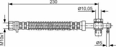 BOSCH 1 987 481 120 - Спирачен маркуч vvparts.bg