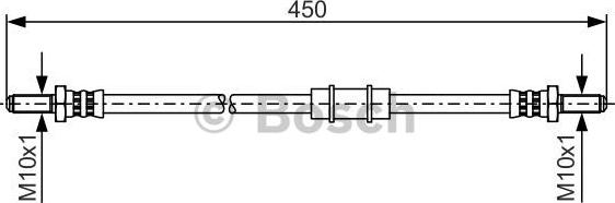 BOSCH 1 987 481 345 - Спирачен маркуч vvparts.bg