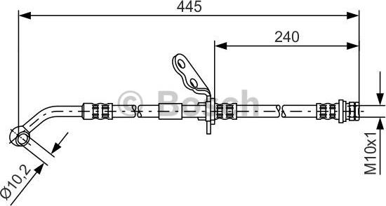 BOSCH 1 987 481 382 - Спирачен маркуч vvparts.bg