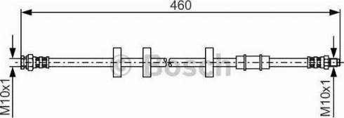 BOSCH 1 987 481 336 - Спирачен маркуч vvparts.bg