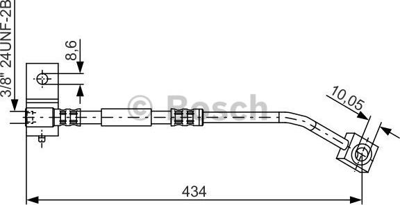 BOSCH 1 987 481 333 - Спирачен маркуч vvparts.bg