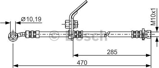 BOSCH 1 987 481 329 - Спирачен маркуч vvparts.bg