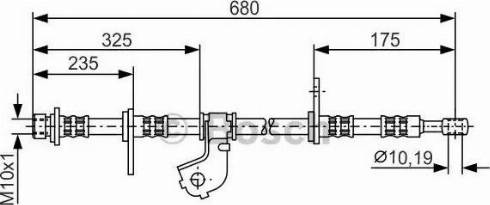 BOSCH 1 987 481 322 - Спирачен маркуч vvparts.bg