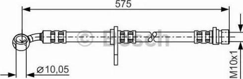 BOSCH 1 987 481 297 - Спирачен маркуч vvparts.bg