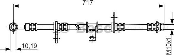 BOSCH 1 987 481 244 - Спирачен маркуч vvparts.bg