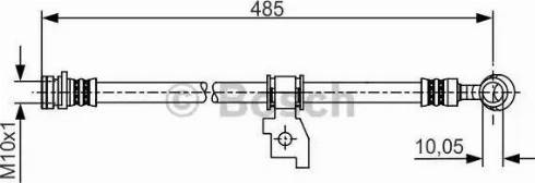 BOSCH 1 987 481 205 - Спирачен маркуч vvparts.bg