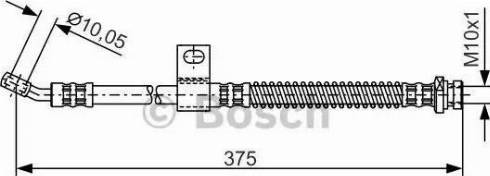 BOSCH 1 987 481 284 - Спирачен маркуч vvparts.bg