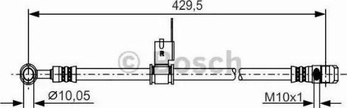 BOSCH 1 987 481 225 - Спирачен маркуч vvparts.bg